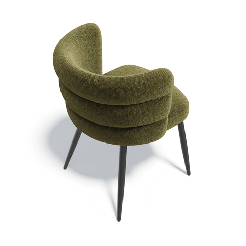 Lot de 2 chaises CHELSEA velours texturé