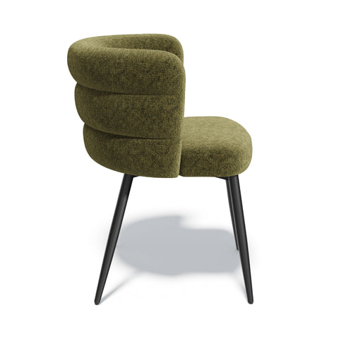 Lot de 2 chaises CHELSEA velours texturé