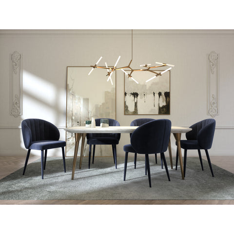 Lot de 2 Chaises Love Velours Pieds Velours assortis