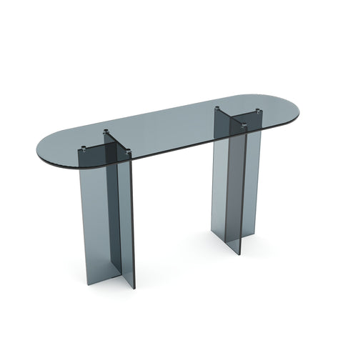Console SIENNA en verre 120cm