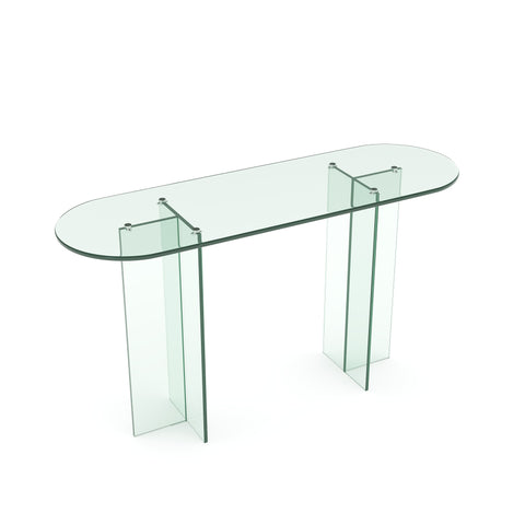 Console SIENNA en verre 120cm