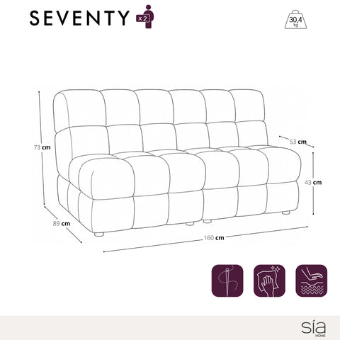 2 fauteuils chauffeuses SEVENTY tissu tramé toucher doux bordeaux