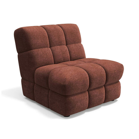 Fauteuil SEVENTY tissu tramé toucher doux