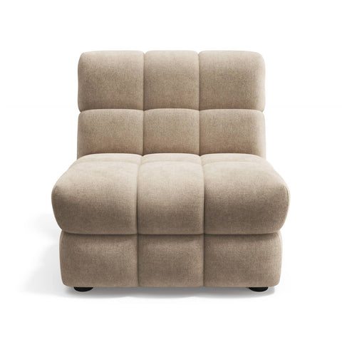 Fauteuil SEVENTY tissu tramé toucher doux