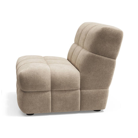 Fauteuil SEVENTY tissu tramé toucher doux
