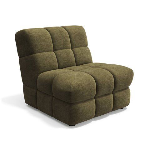 Fauteuil SEVENTY tissu tramé toucher doux