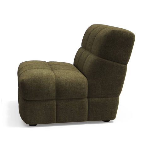 Fauteuil SEVENTY tissu tramé toucher doux