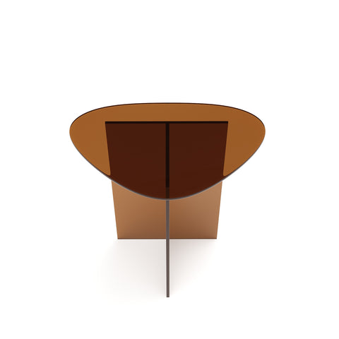 Table d'appoint AURA en verre 55cm