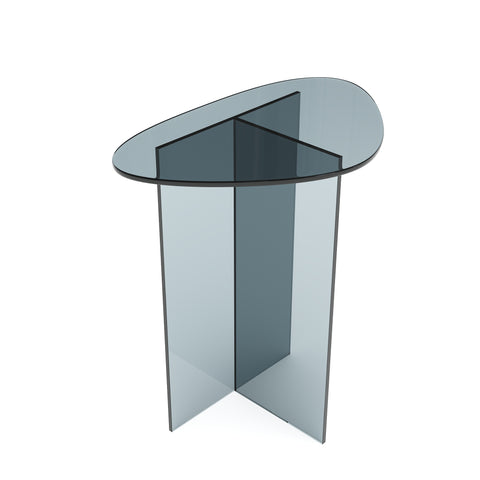 Table d'appoint AURA en verre 55cm