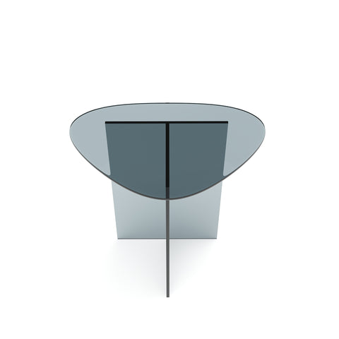 Table d'appoint AURA en verre 55cm