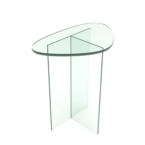 Table d'appoint AURA en verre 55cm