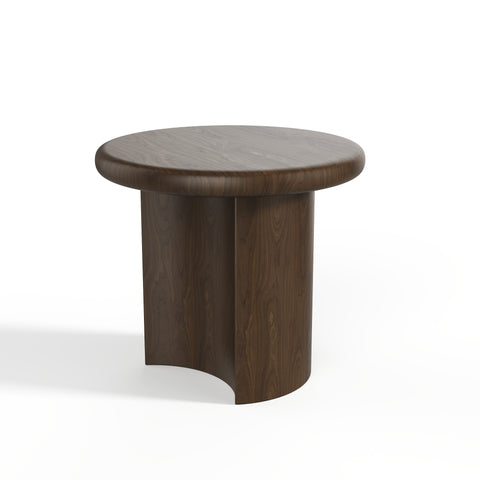 Table d'appoint SELVA noyer foncé 50cm