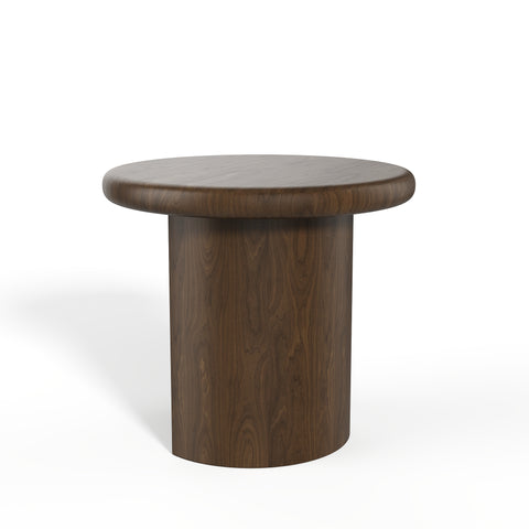 Table d'appoint SELVA noyer foncé 50cm