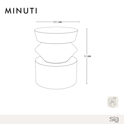 Table d'appoint laquée MINUTI 40cm