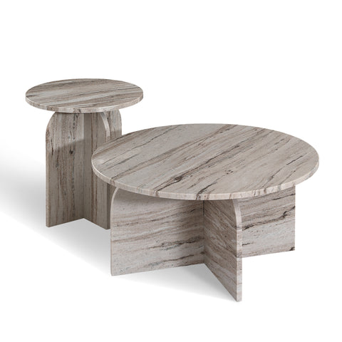 Table d'appoint SILEA en marbre 40cm
