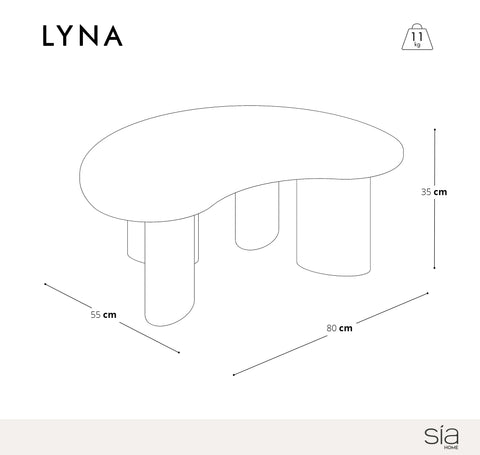 Table basse LYNA 80cm