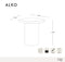 Table basse microciment ALKO 48cm