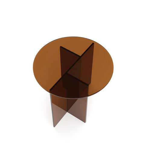 Table basse SIENNA en verre 50cm