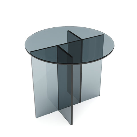 Table basse SIENNA en verre 50cm