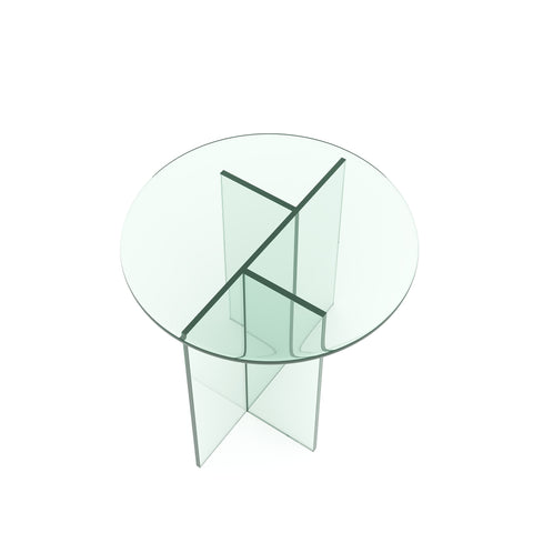 Table basse SIENNA en verre 50cm
