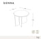 Table basse SIENNA en verre 50cm
