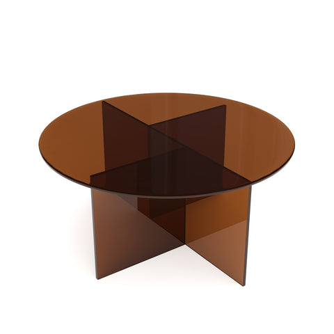 Table basse SIENNA en verre 80cm