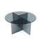 Table basse SIENNA en verre 80cm