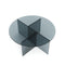 Table basse SIENNA en verre 80cm