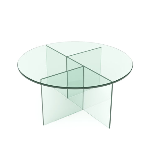 Table basse SIENNA en verre 80cm