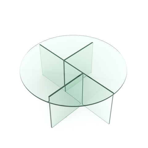 Table basse SIENNA en verre 80cm
