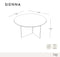 Table basse SIENNA en verre 80cm