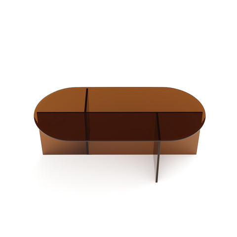 Table basse SIENNA en verre 100cm