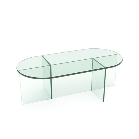 Table basse SIENNA en verre 100cm