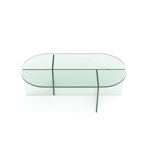 Table basse SIENNA en verre 100cm