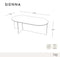 Table basse SIENNA en verre 100cm