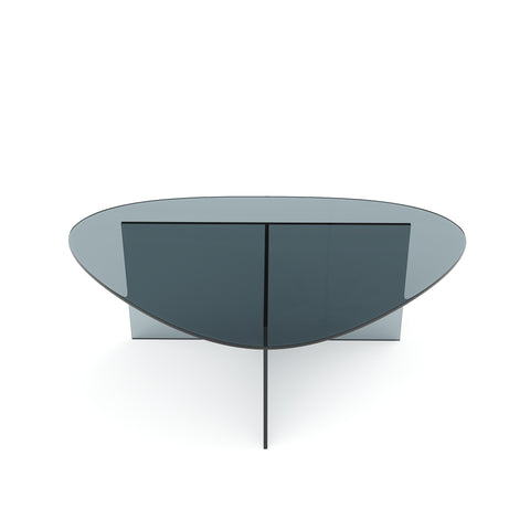 Table basse AURA en verre 90cm