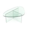 Table basse AURA en verre 90cm