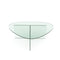 Table basse AURA en verre 90cm