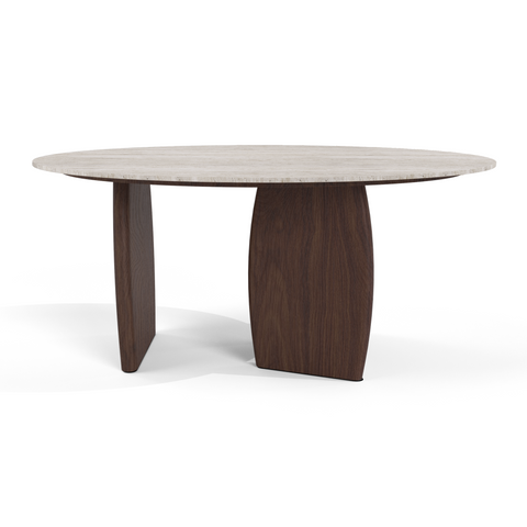 Table basse BALI céramique aspect travertin 90cm
