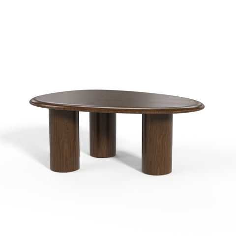 Table basse OLIVO noyer 90cm