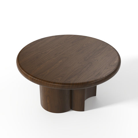 Table basse SELVA noyer foncé 89cm