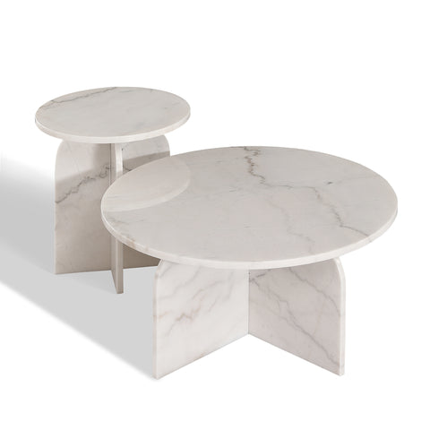 Table basse SILEA en marbre 70cm