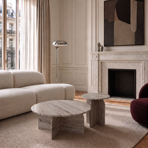 Table basse SILEA en marbre 70cm