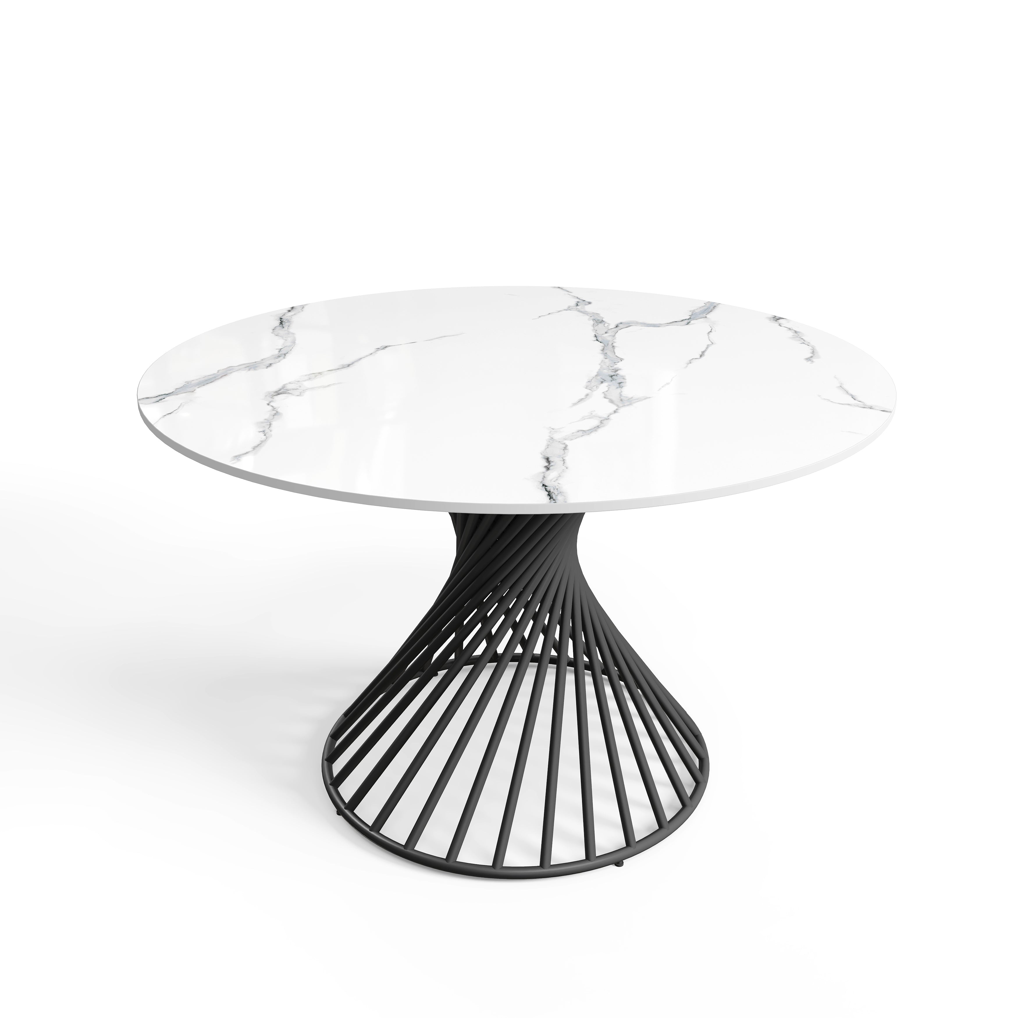 Table extensible MOON Céramique Pied noir 120cm