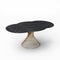 Table extensible XL MOON Céramique Pied Doré 150x76cm
