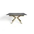 Table extensible Narcisse pied doré 150x90x76cm