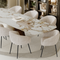 Table extensible VIVA Pandora et pied bronze 160x90x76cm