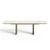 Table à manger extensible ROSE céramique et pieds dorés 180cm