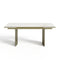 Table à manger extensible ROSE céramique et pieds dorés 180cm