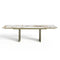 Table à manger extensible ROSE céramique et pieds dorés 180cm